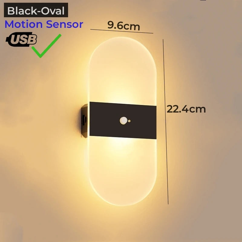 Applique murale led avec détecteur de mouvement pour éclairage intérieur - Yaro