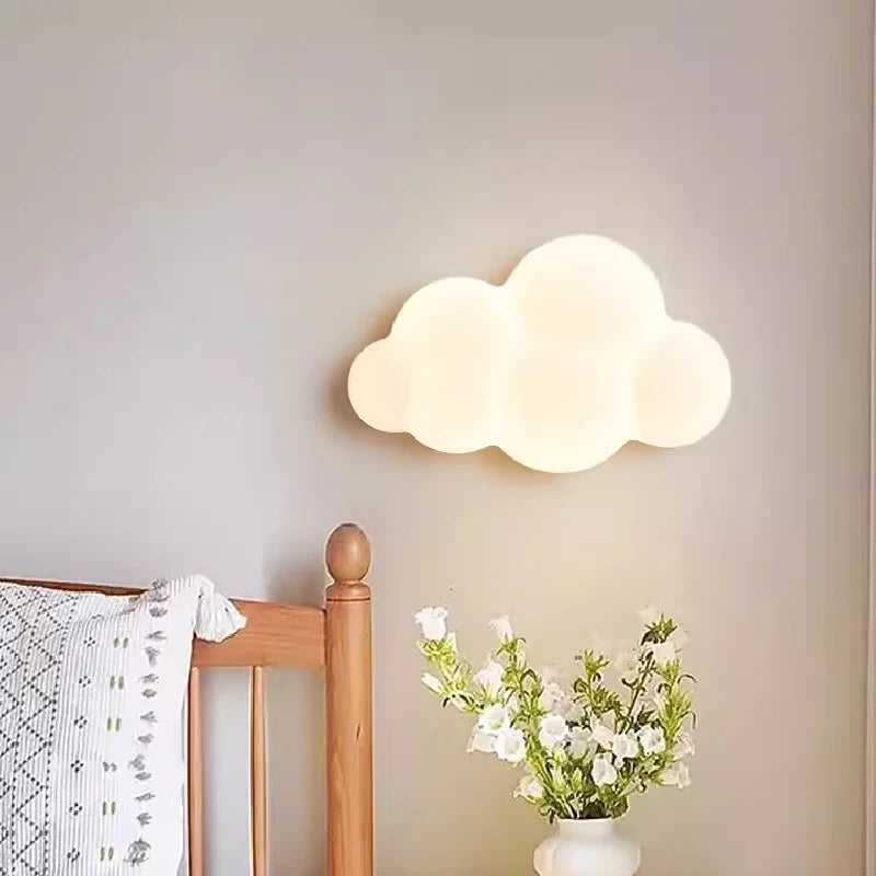 Applique murale nuage et étoile pour chambre enfant - Glowa