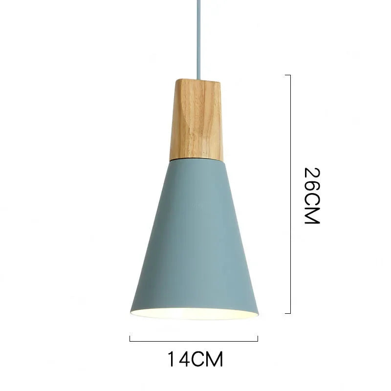 Suspension design à led en verre coloré - Solis