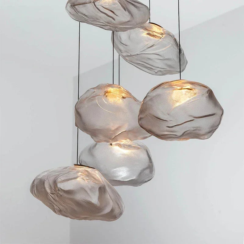 Suspension design à led en verre soufflé - Illuma