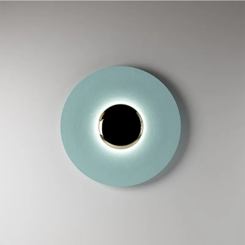 Applique murale design à led en disque coloré métal - Arko