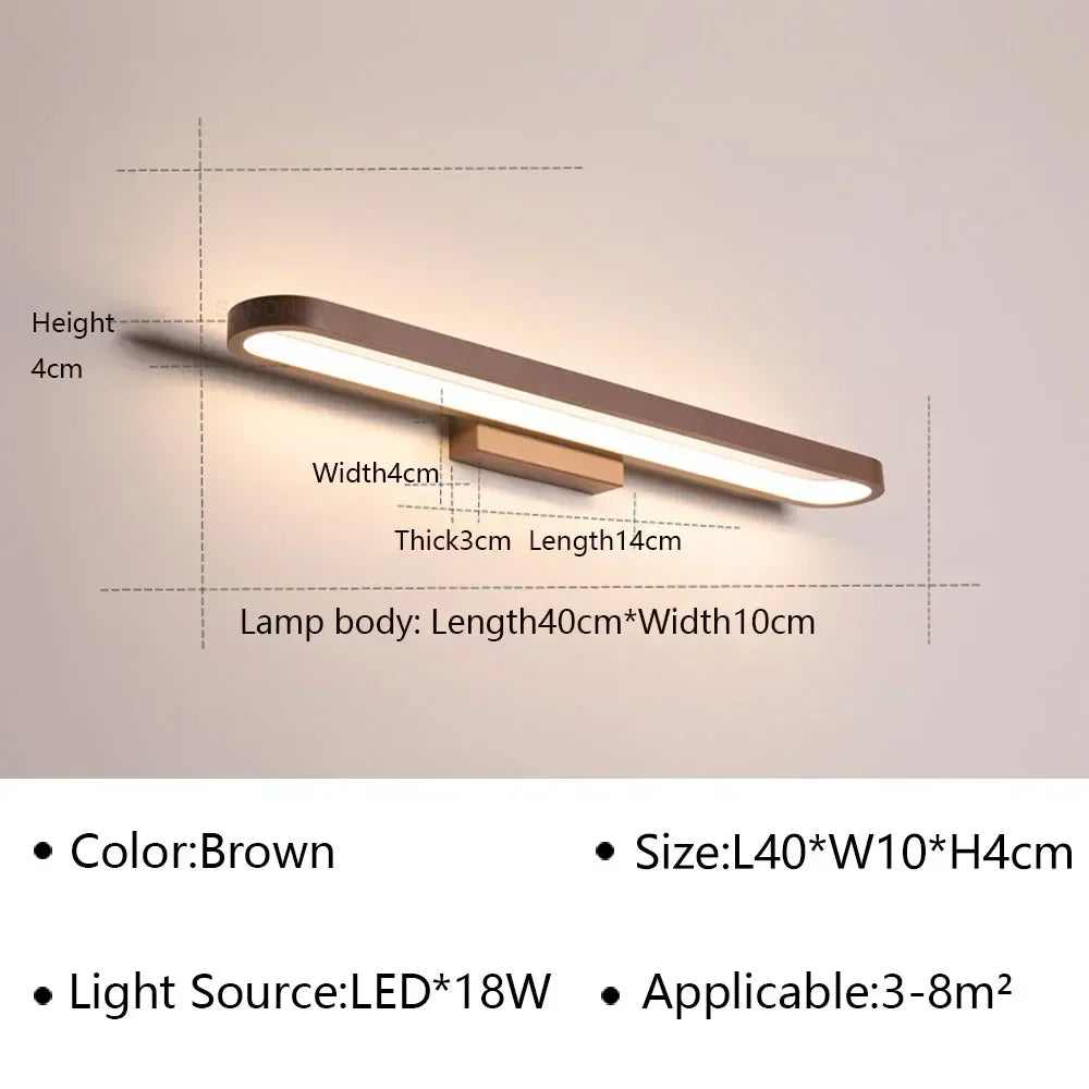 Applique murale design led pour miroir avec finitions modernes - Level