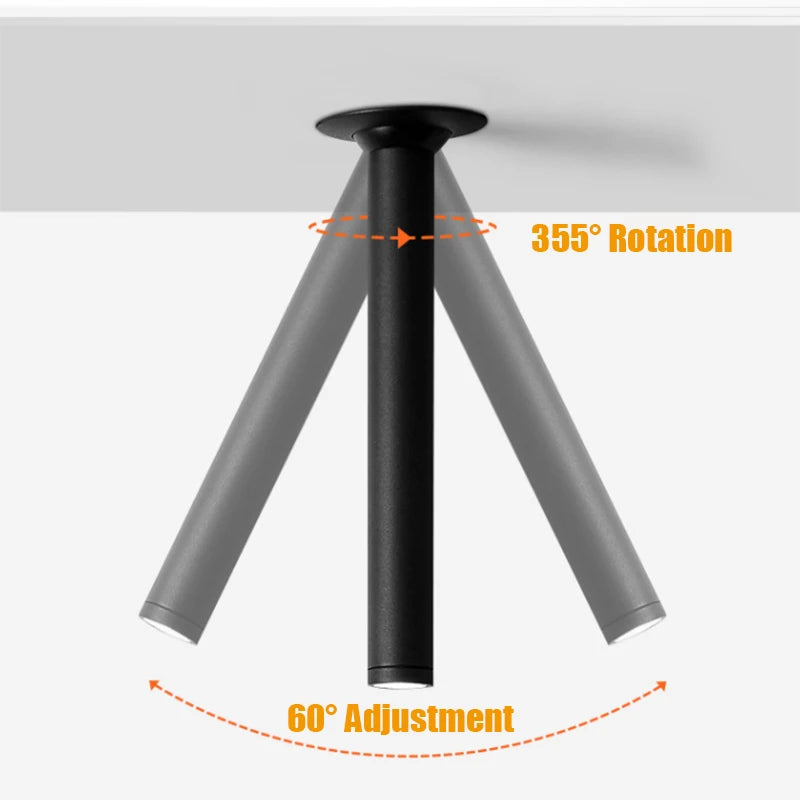 Spot led en tube dirigeable moderne - Panel