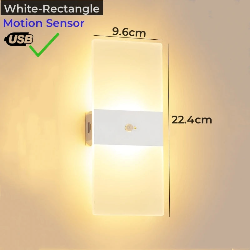 Applique murale led avec détecteur de mouvement pour éclairage intérieur - Yaro