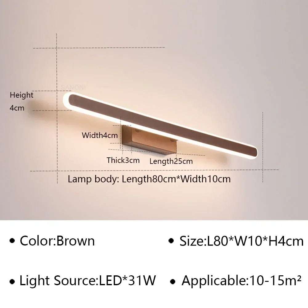 Applique murale design led pour miroir avec finitions modernes - Level