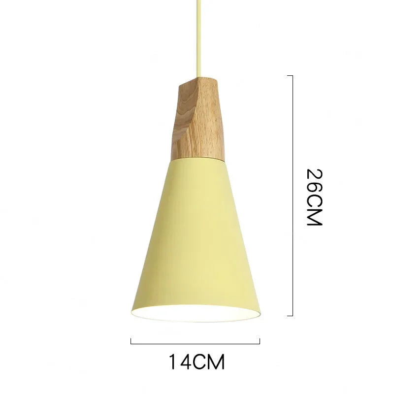 Suspension design à led en verre coloré - Solis