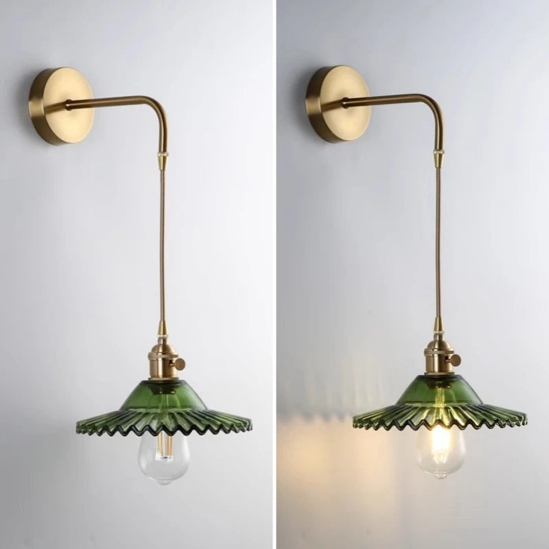 Applique murale vintage en laiton - Suspax