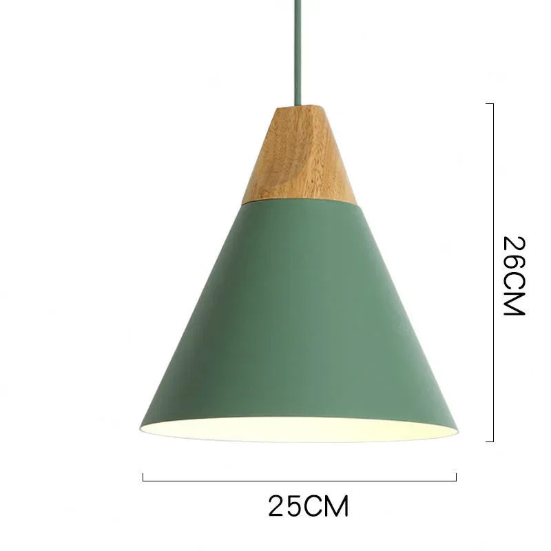 Suspension design à led en verre coloré - Solis