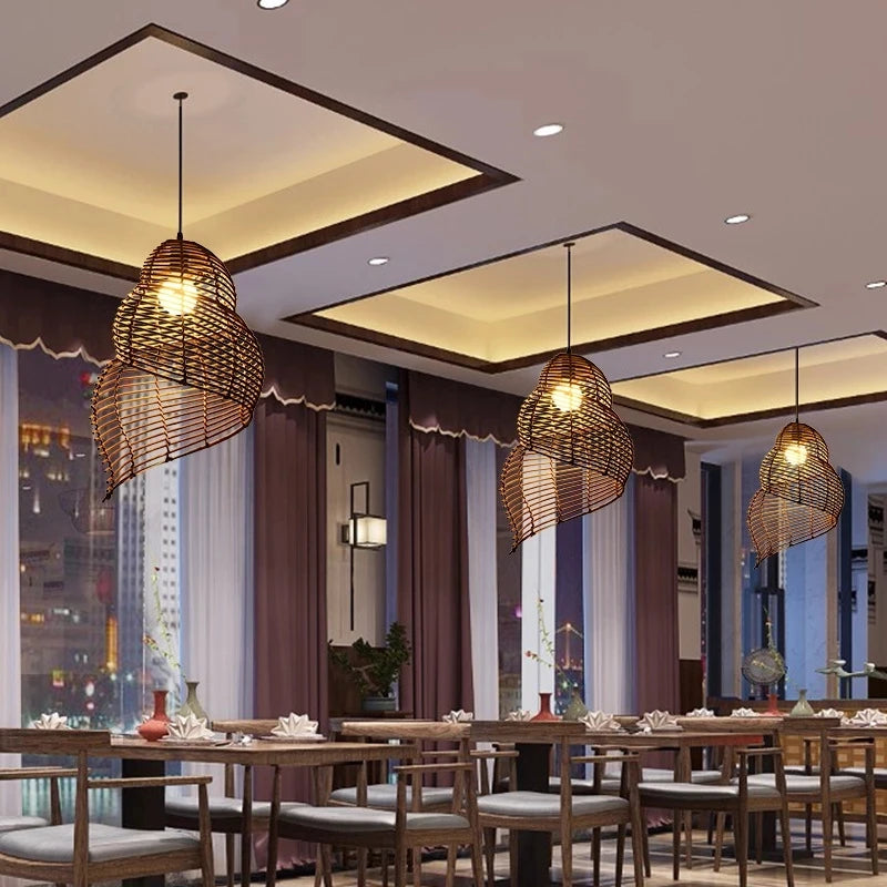 Suspension coquillage spirale en bois - Riso