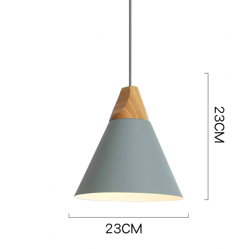 Suspension design à led en verre coloré - Solis