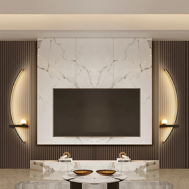 applique murale led moderne minimaliste noir - Pavo