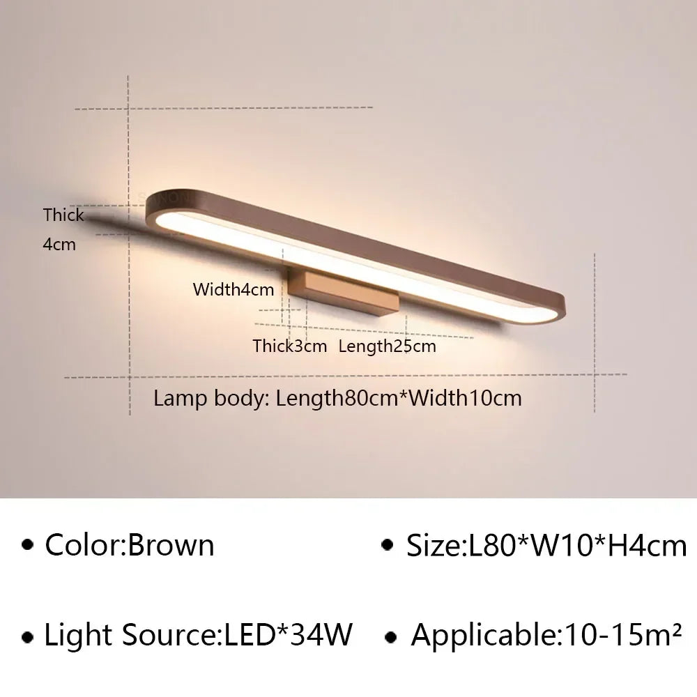 Applique murale design led pour miroir avec finitions modernes - Level