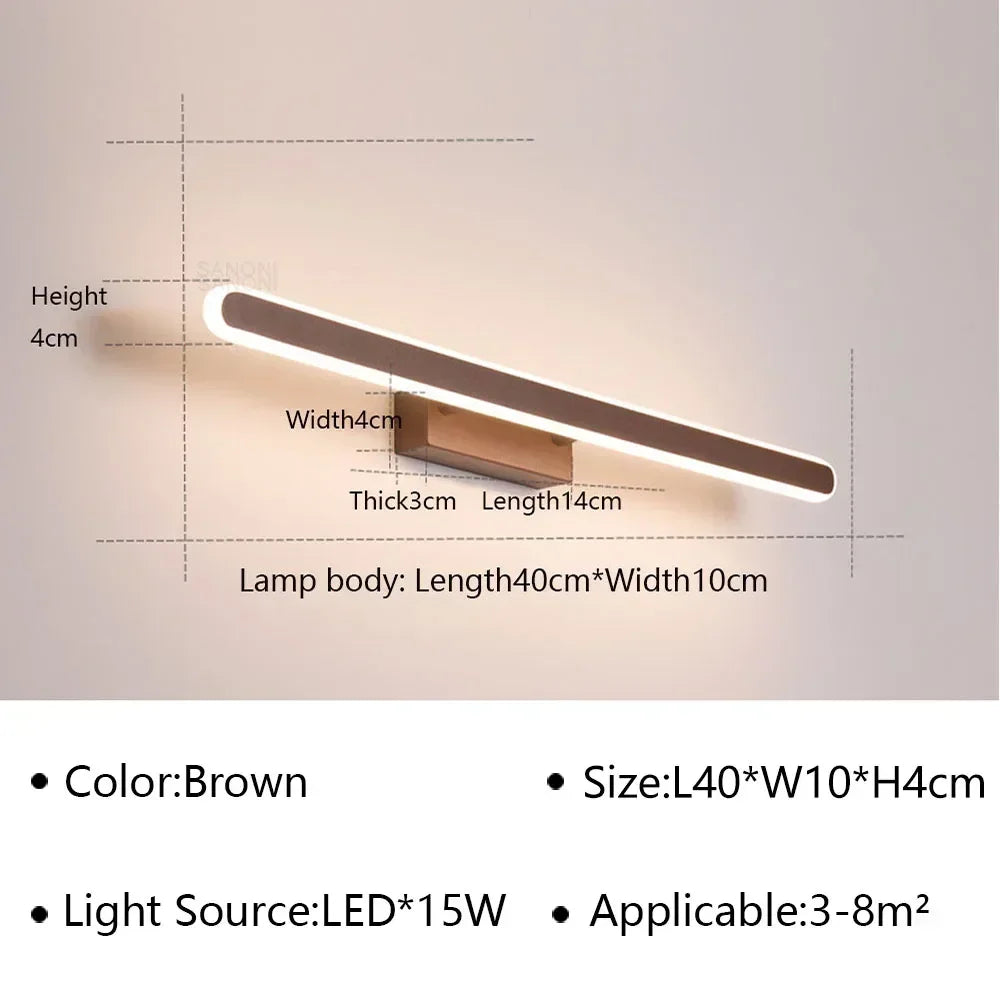 Applique murale design led pour miroir avec finitions modernes - Level