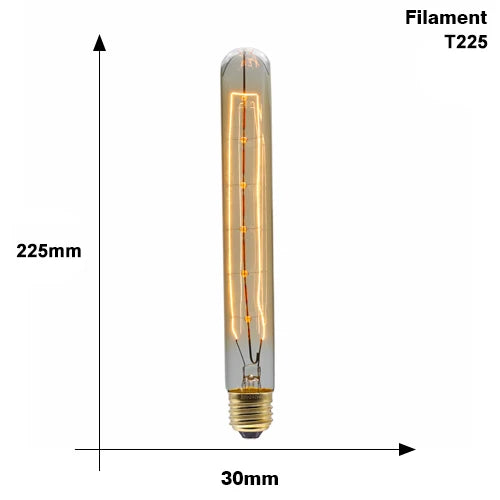 Ampoule gros tube à incandescence filament
