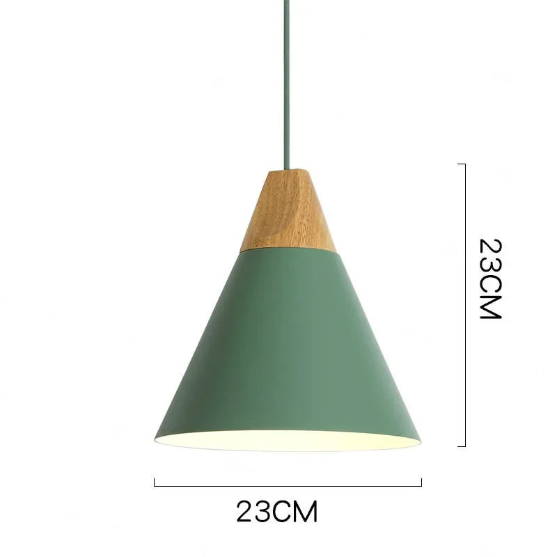 Suspension design à led en verre coloré - Solis