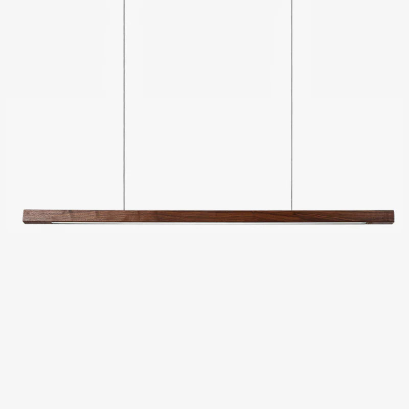 Suspension design moderne led en bois allongé - Vector