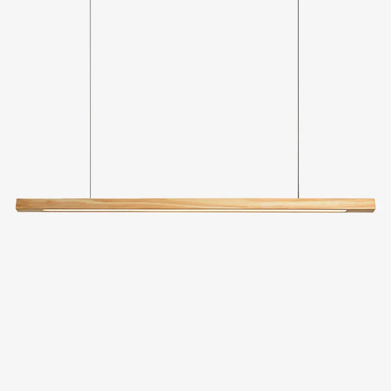 Suspension design moderne led en bois allongé - Vector