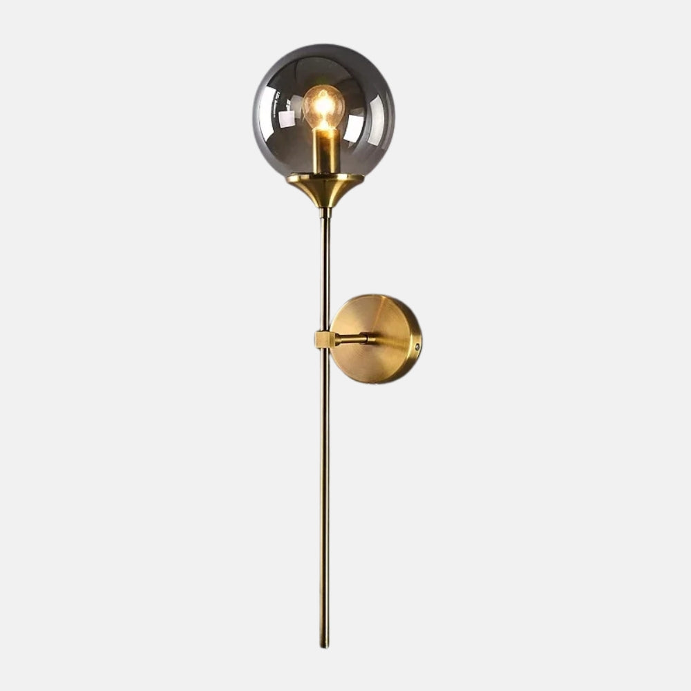 Applique murale design à led avec bras doré - Supra