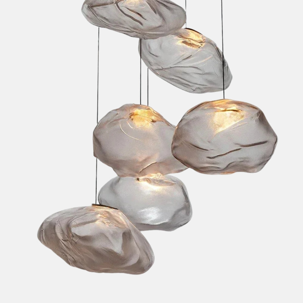 Suspension design à led en verre soufflé - Illuma