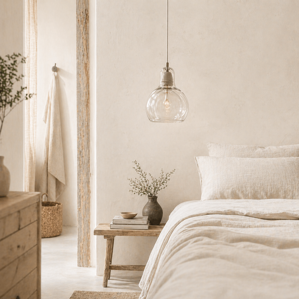 Suspension design led en verre loft - Marine