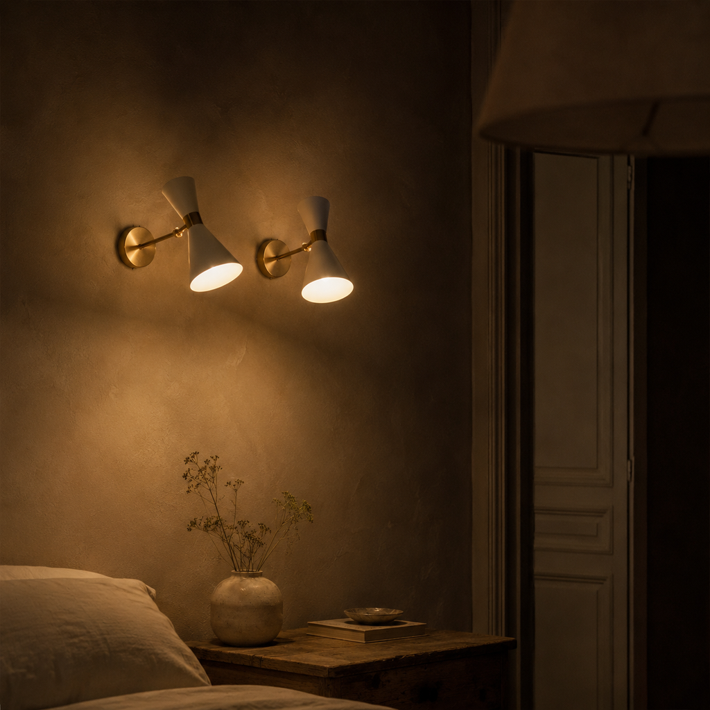 Applique murale design à led dorée - Encast
