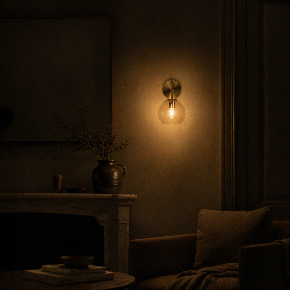 Plafonnier led en verre au design moderne - Flood