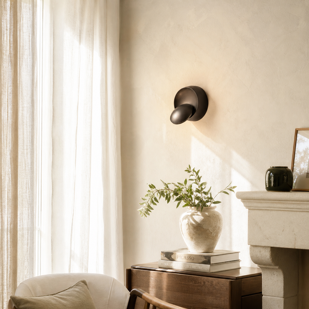 Applique murale ronde design ajustable - Harda