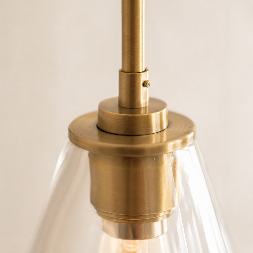 Suspension design à led en métal et verre - Plano
