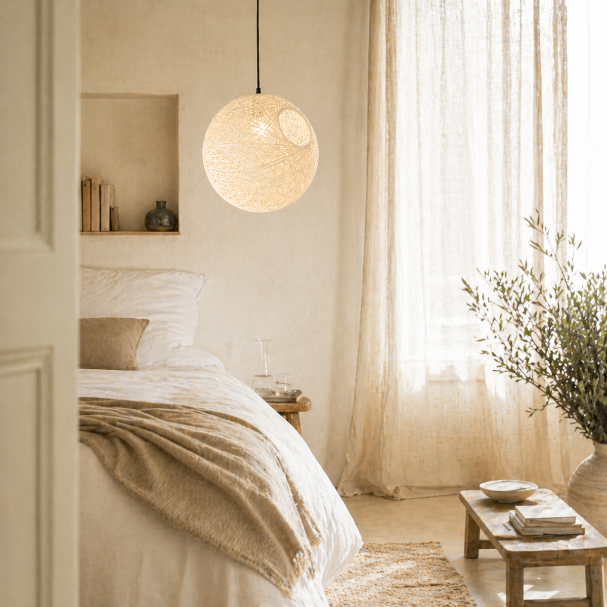 lustre en boule papier - Volum