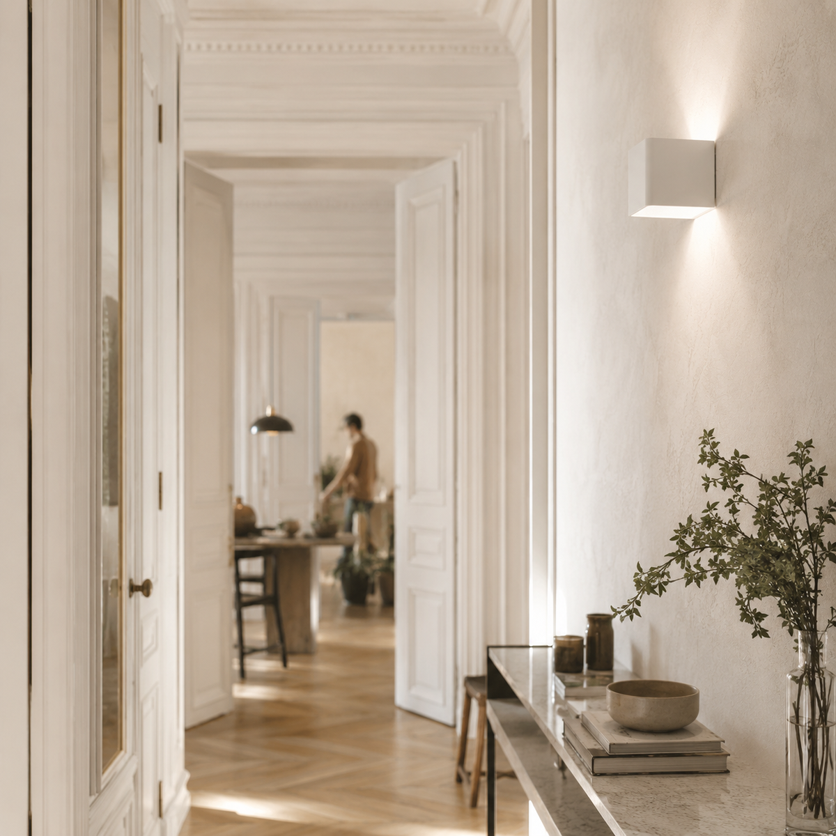 Applique murale led en cube - Solid