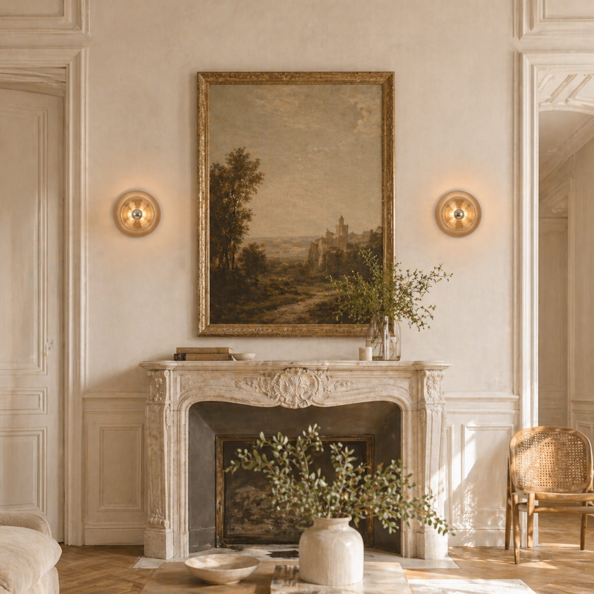 Applique murale en verre avec effet sur le mur - Lightix