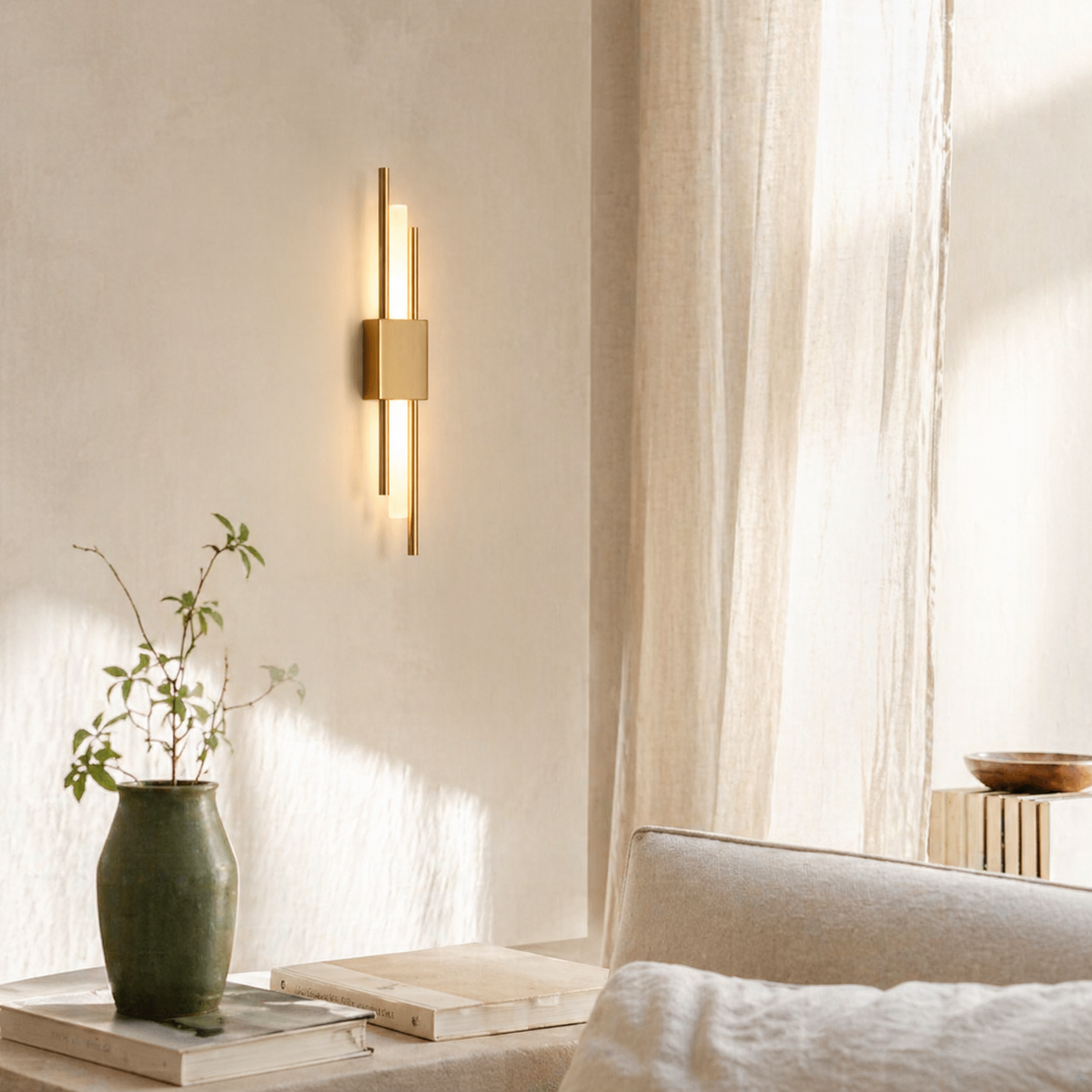 Applique murale design led avec barre en métal - Wallux