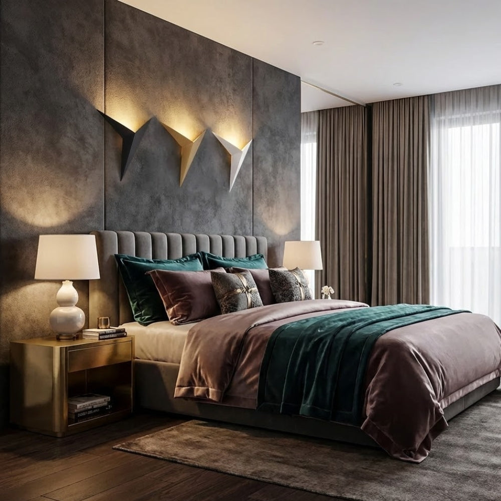 Applique murale design à led en triangle métal - Difra