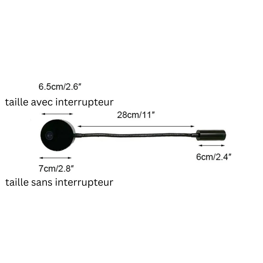 Applique murale led lampe orientable - Grid