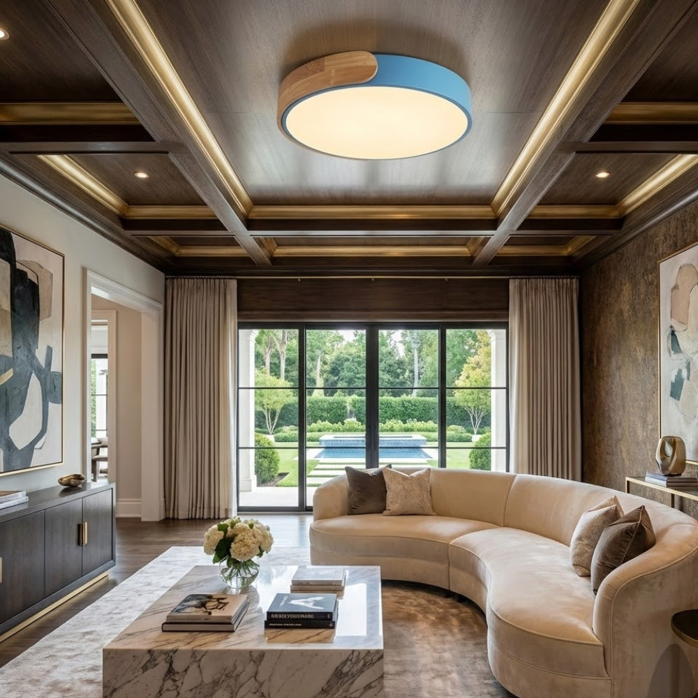 Plafonniers LED ultra-fins pour salon - Linea