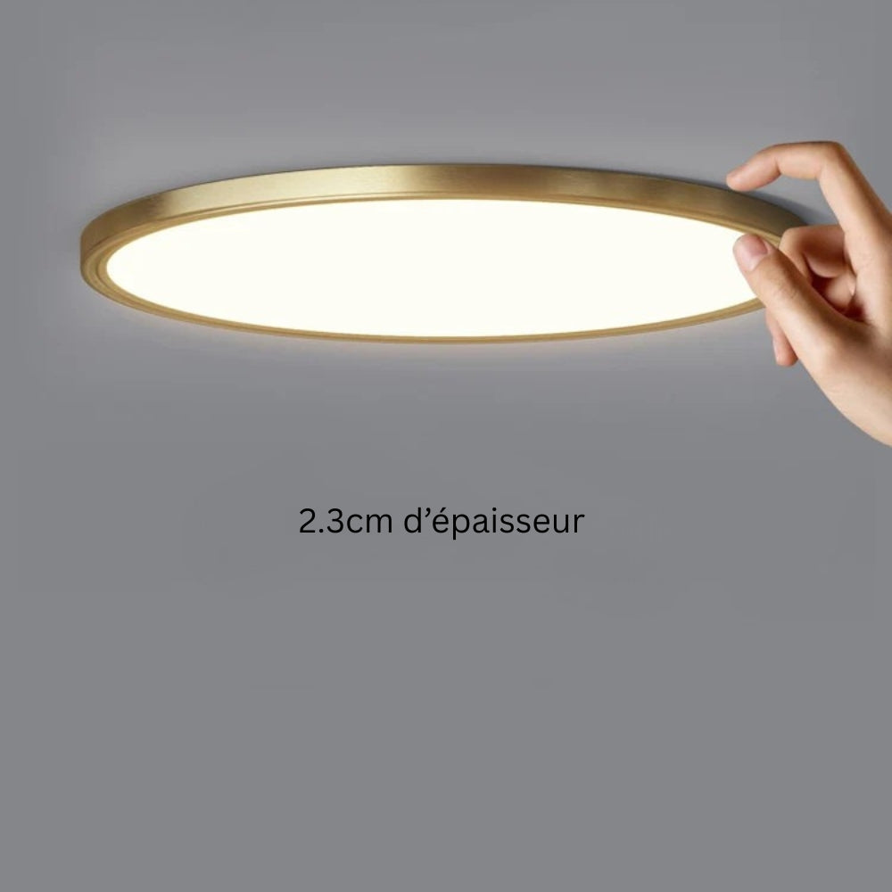 Plafonnier style cuivre très fin - Plafix