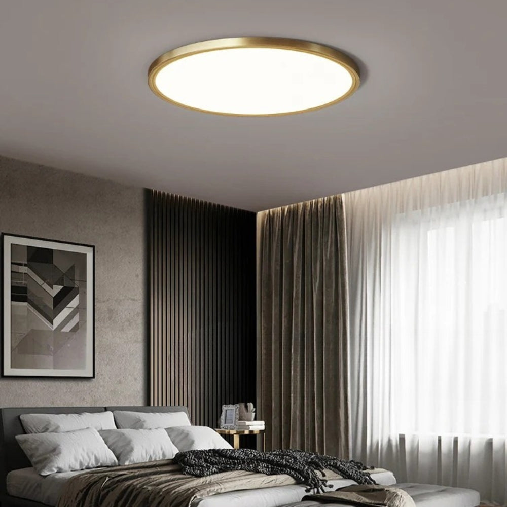 Plafonnier style cuivre très fin - Plafix