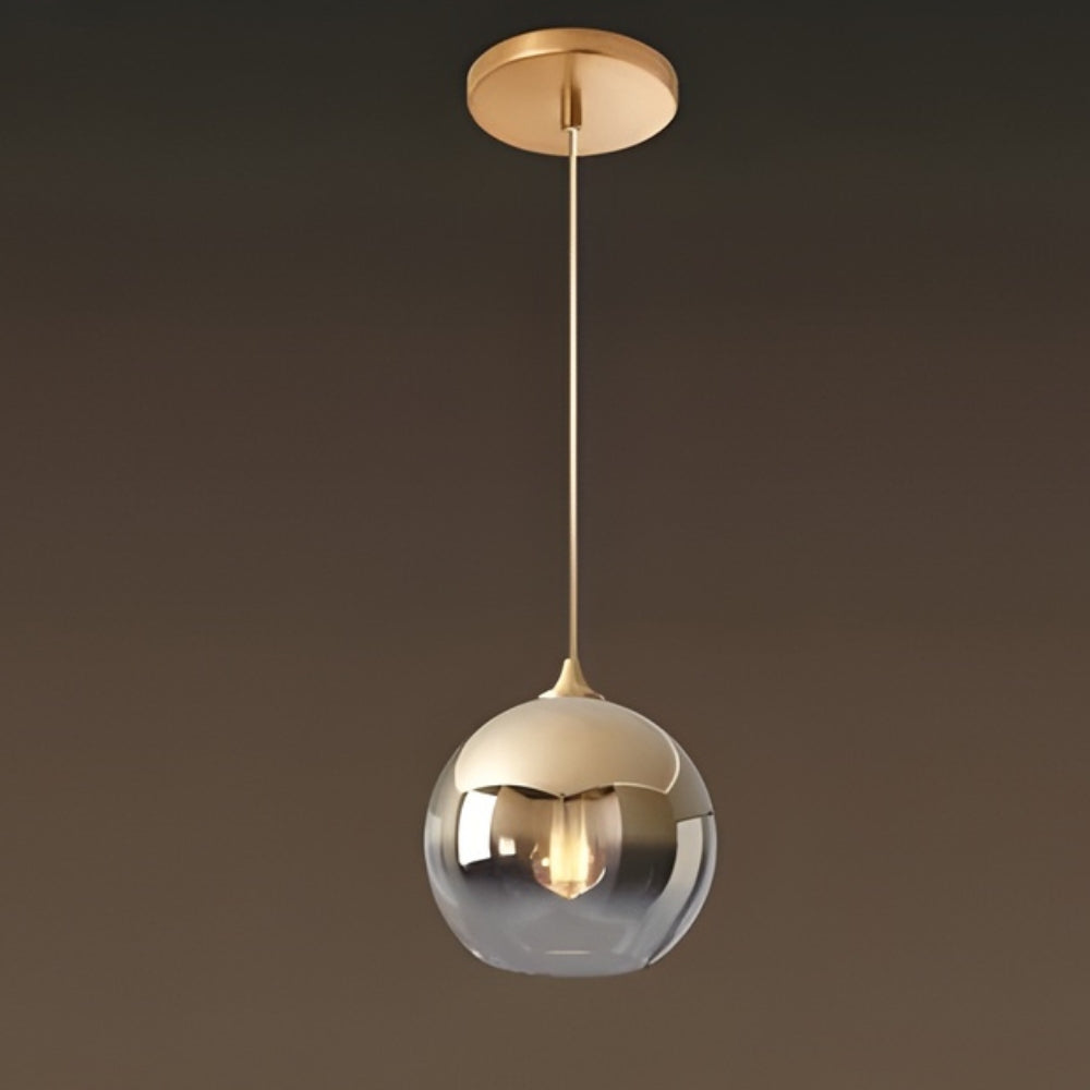 Suspension design led en boule de verre loft - Protect