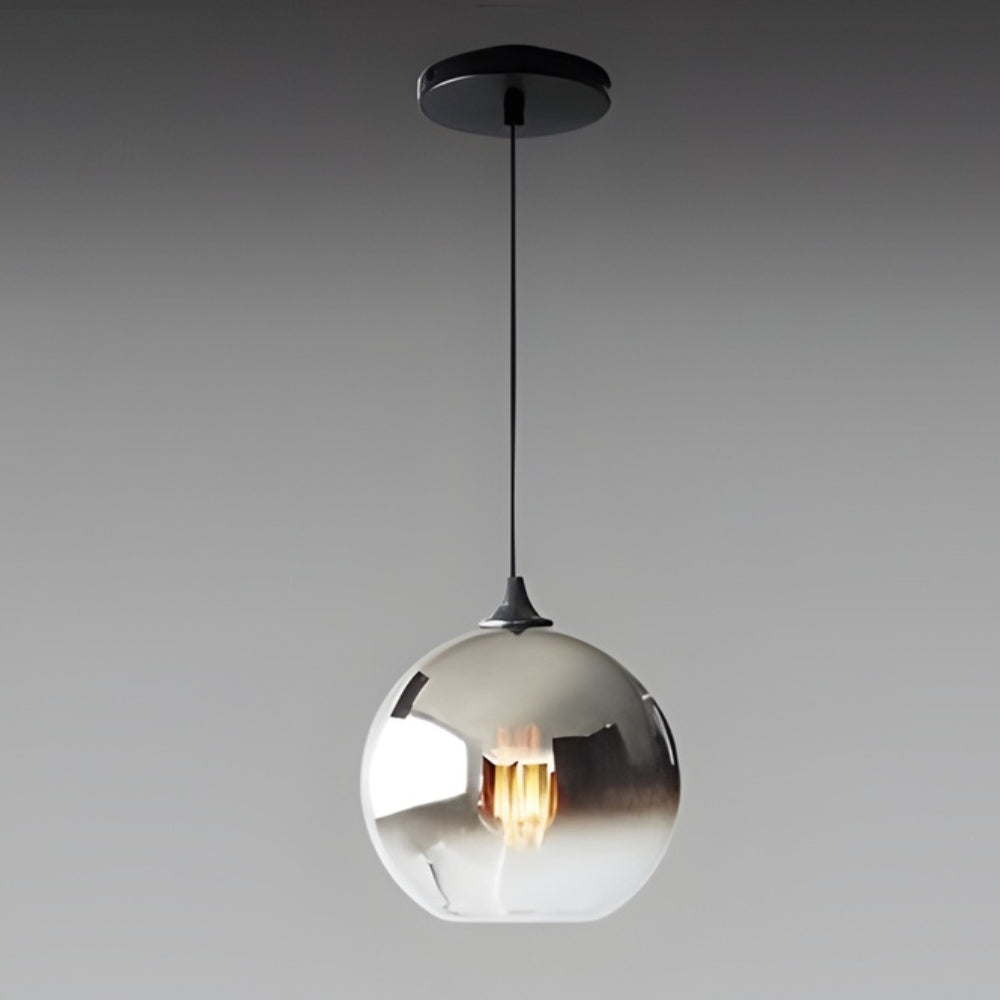 Suspension design led en boule de verre loft - Protect
