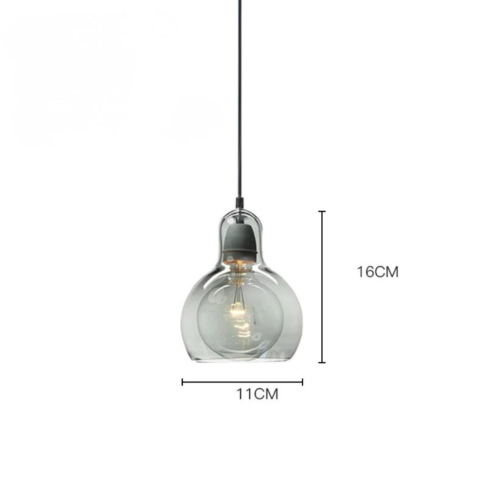 Suspension design led en verre loft - Marine