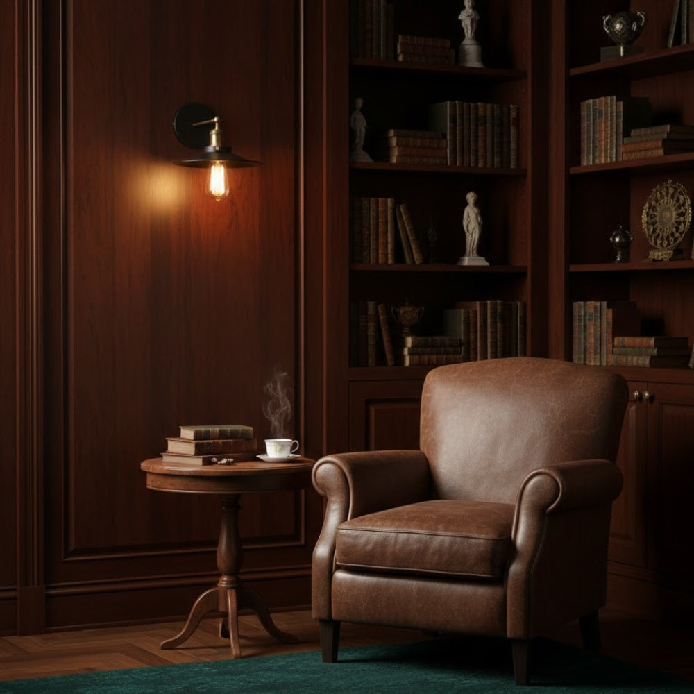 Applique murale style industriel en métal noir - Coast