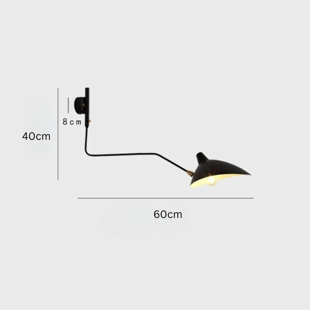 Applique murale design led dirigeable style retro swing - Street