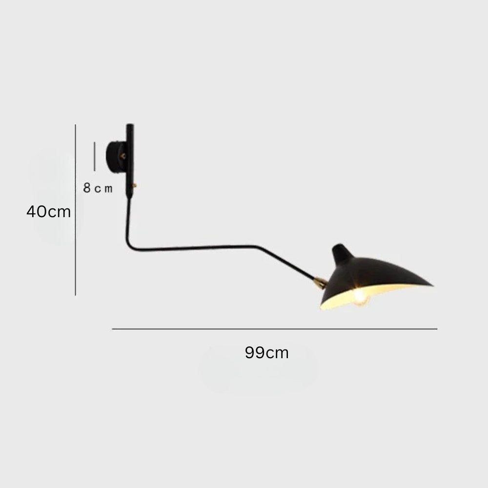 Applique murale design led dirigeable style retro swing - Street