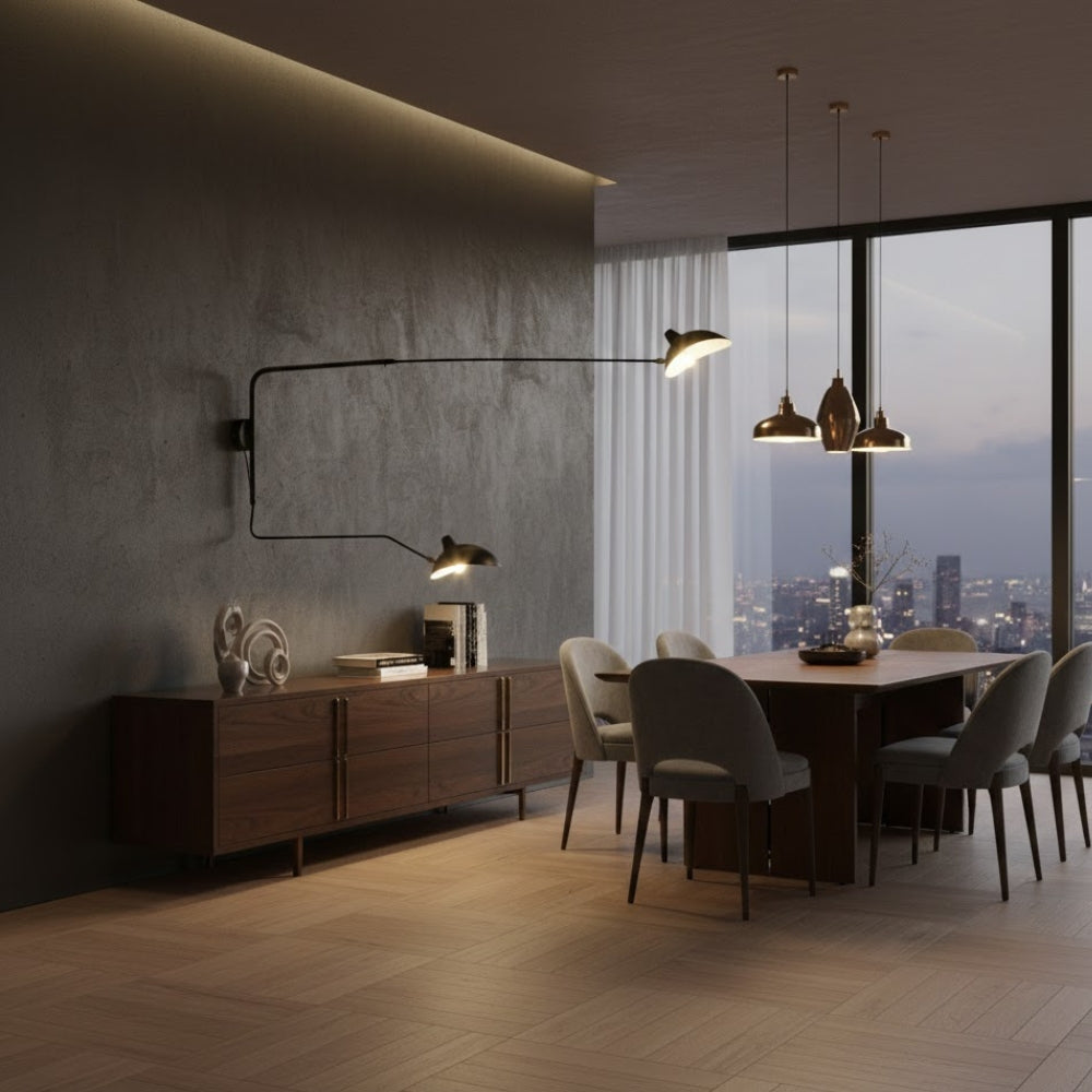 Applique murale design led dirigeable style retro swing - Street