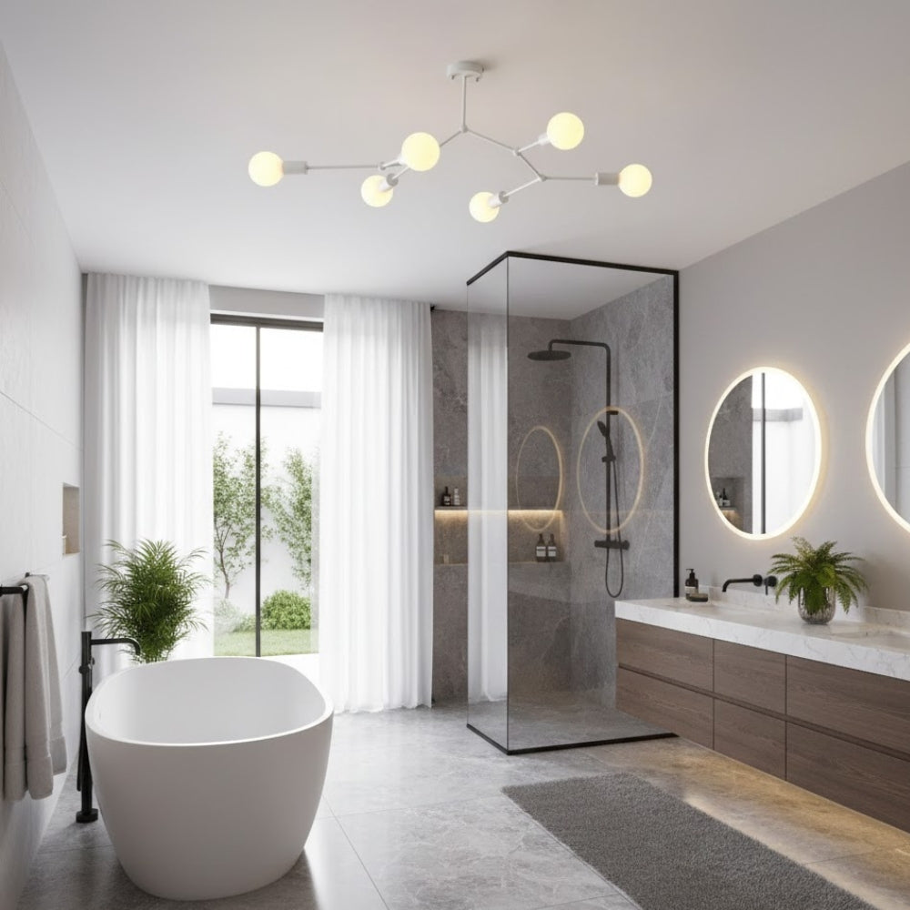 Plafonnier branche de spots style retro - Yard