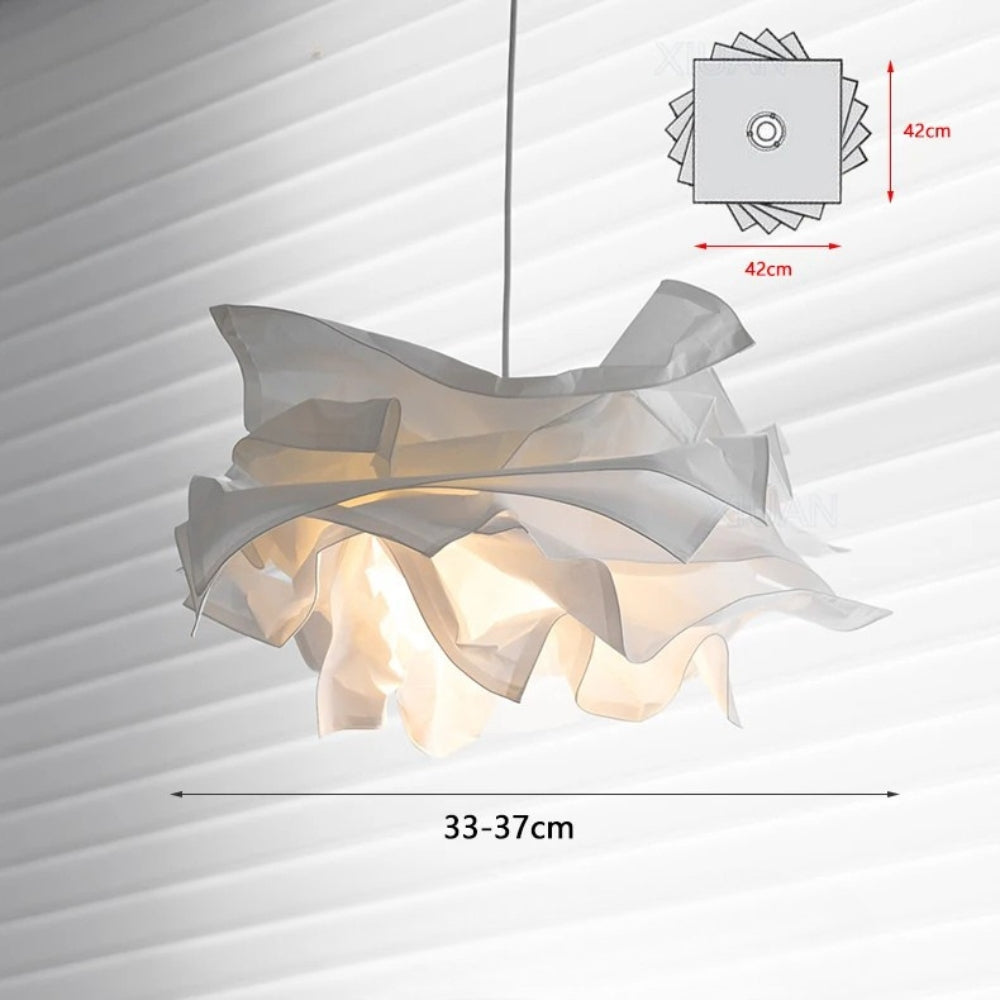 Lustres en papier blanc design fleur - Path