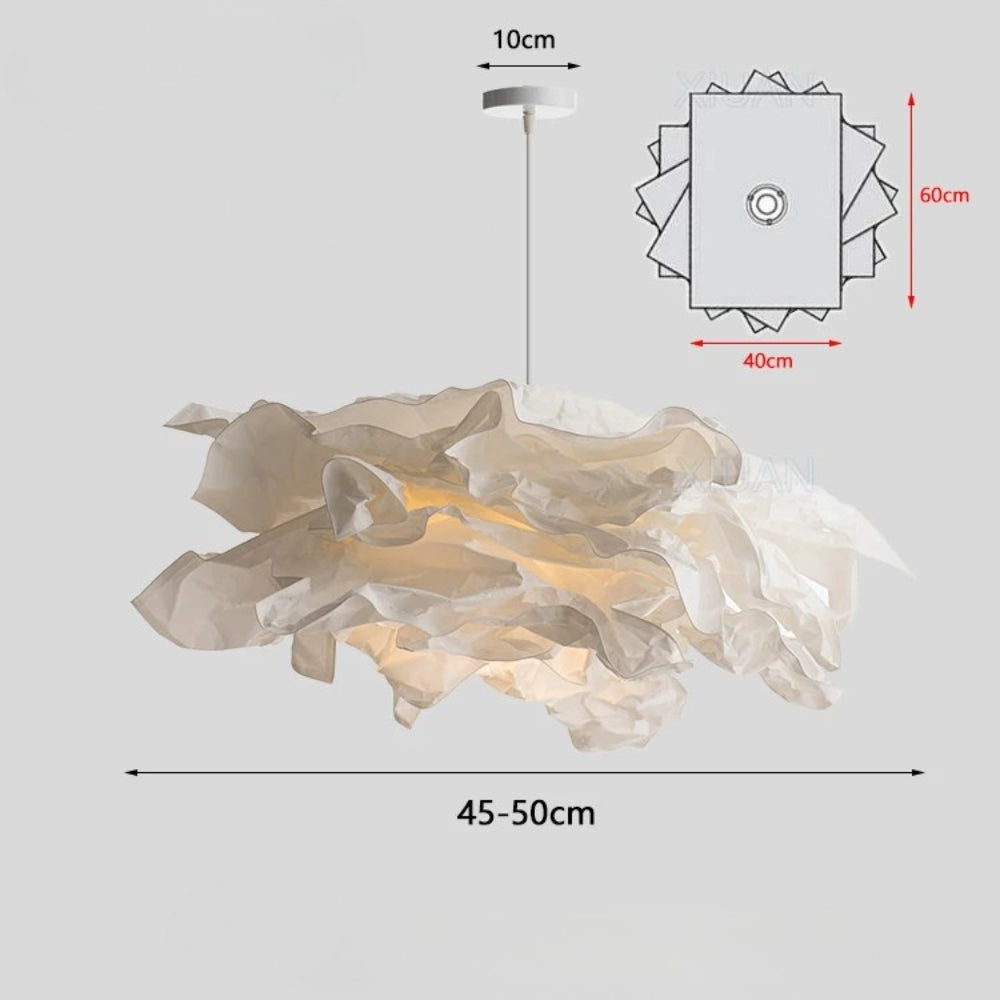 Lustres en papier blanc design fleur - Path