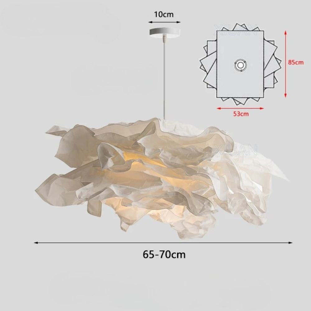 Lustres en papier blanc design fleur - Path