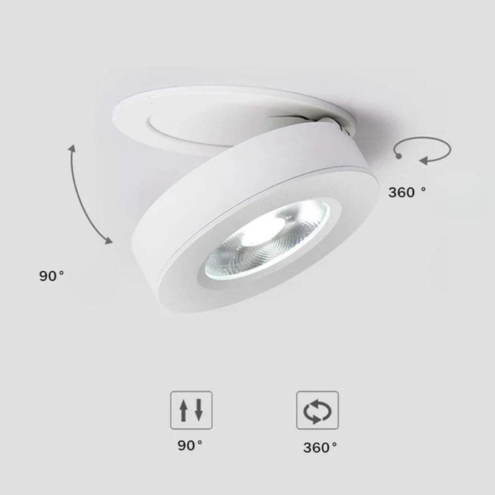 spot encastré LED COB en saillie, orientable à 360° - Radi