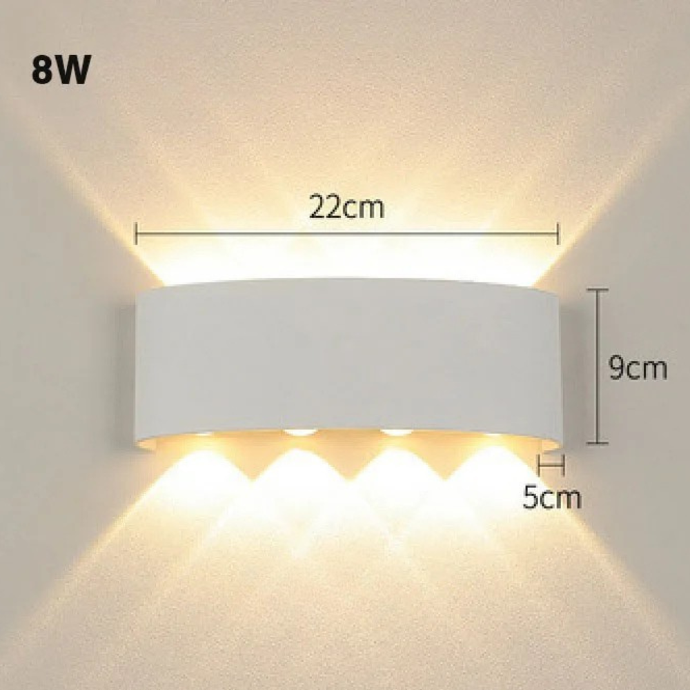 Applique extérieur led porch (noir ou blanc) - Cubik